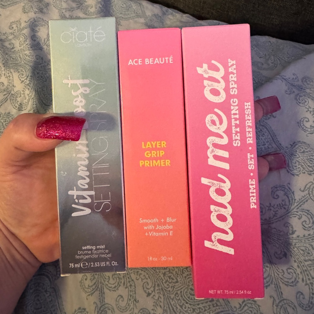 Setting Spray / Primer Bundle! Ciaté, Ace Beauté and Pinky Beauty! NEW IN BOX! 💖